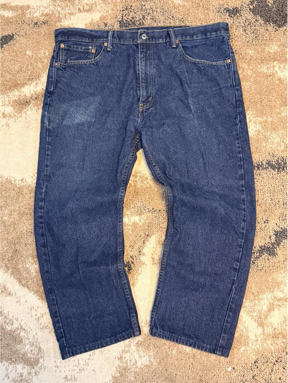 Levis 505 Jeans Mens W40 x L29 Blue Medium Wash Regular Straight Denim Pants